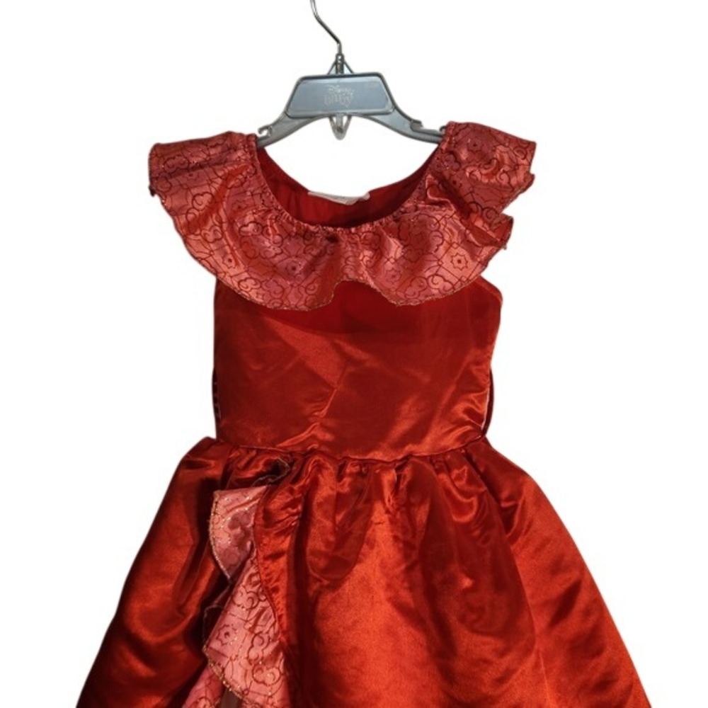 Disney Store Elena of Avalor Red Princess Costume Dress Kids Size 3 Toddler